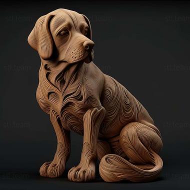 3D model Dina dog famous animal (STL)